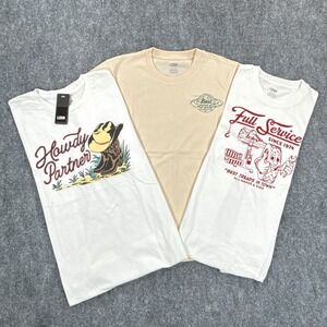 LCKR Boys XL 18-20 Graphic T-Shirt 3 Pack Bundle Tan White Tees NWT